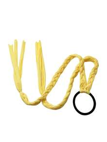 6pcs Colorful Fabric Braided Hair Ties For Handmade Braids And Buns - Multicolor - View 8