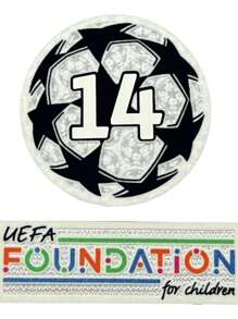 Set Parches Champions League 14 Copas Real Madrid 2023 2024 - Blanco - Ver 1