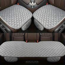 1 pieza/Set de 3 piezas Funda para asiento de coche de invierno, cojín de asiento cálido, antideslizante y universal para asiento delantero y trasero, almohadilla transpirable para protección de asiento de vehículo y automóvil