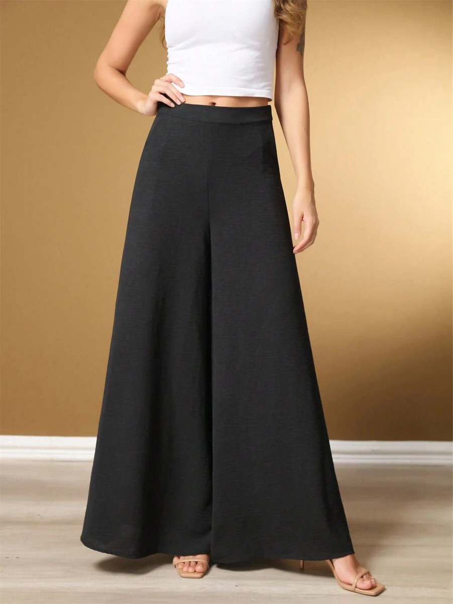 Women Pants - 黑色 - 查看 1