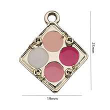 15 件混合时尚珐琅合金和包包高跟鞋化妆饰品镀金优雅女士 DIY 吊坠女孩耳环项链珠宝制作工艺用品 - 彩色 - 查看 4