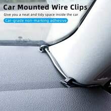 30/50个装大号自粘塑料线夹 - 安装简便，粘性强，让您的线缆井然有序、隐藏起来，打造整洁空间。 - 黑色 - 查看 5