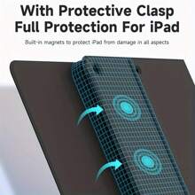 [Multi-Product Links]KOLUDE 360° Rotatable Chocolate Keyboard Case For IPad Pro 11 Inch/IPad Air 5th And 4th/IPad 10th Generation With/IPad 9th Gen 2021/8th 2020/7th 2019/IPad Air 3/IPad Pro 10.5 With Keyboard And Mouse, Removable Magnetic Keyboard Cover With Pen Holder And Multi-Touch Trackpad - Thin And Light Backlit Keyboard. - 藍色 - 查看 2