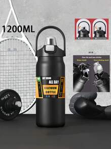 1 件全新不锈钢保温冷车用水杯，便携式运动水壶，适合户外运动、健身、旅行和露营，304 不锈钢双饮便携式户外、生日礼物、毕业礼物、家庭礼物