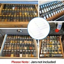 Clear Acrylic Spice Drawer Organizer, 4 Tier- 2 Set Expandable From 13" To 26" Seasoning Jars Drawers Insert, Kitchen Spice Rack Tray For Drawer/Countertop (Jars Not Included) - Transparent - View 2