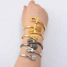 1pc Ancient Egyptian Symbol Ankh Egyptian Pharaoh Tutankhamun Bracelets Amulet Africa Jewelry Banglets For Women Girl
