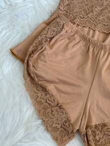 Women Pajama Sets - Màu be - Xem 3