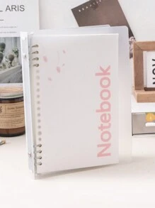 1pc Simple Replaceable Refill A5 Horizontal Lined Notebook For Students, Classroom Note-Taking, Suitable For School Stationery & Writing