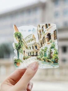 30入組旅行主題貼紙，PET防水材質，裝飾筆記本相框手機殼水杯垃圾雜誌，手工創意DIY必備 - 彩色 - 查看 4