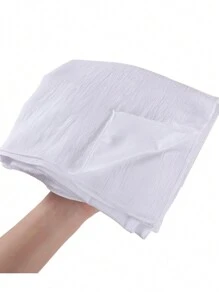 1 件装 女士时尚纯色印花头巾围巾长披肩头巾头巾头带面纱衣服 - 彩色 - 查看 6