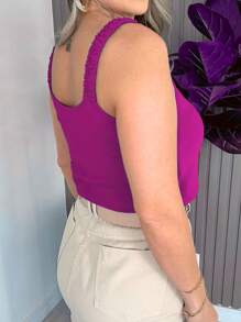 Women Tank Tops & Camis - Màu Hoa hồng đỏ - Xem 2