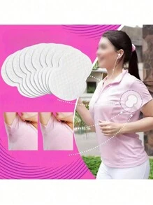 20/40/60/80/100pcs,SweatBlock Underarm Sweat Pads - Disposable Antiperspirant Pads For Men And Women - Stay Dry And Confident All Day - White - View 5
