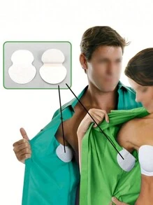 20/40/60/80/100pcs,SweatBlock Underarm Sweat Pads - Disposable Antiperspirant Pads For Men And Women - Stay Dry And Confident All Day - White - View 2