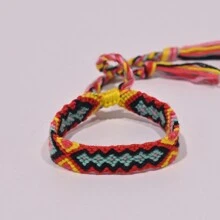 Bransoletka przyjaźni ze splotem linowym dla kobiet moda letnia plaża w stylu Nibir biżuteria - Wielokolorowe - Zobacz 19