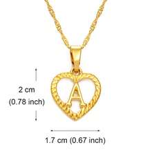 1 件 A-Z 字母项链金色吊坠字母表吊坠适合女士女孩英文首字母珠宝 - 金黃色 - 查看 5