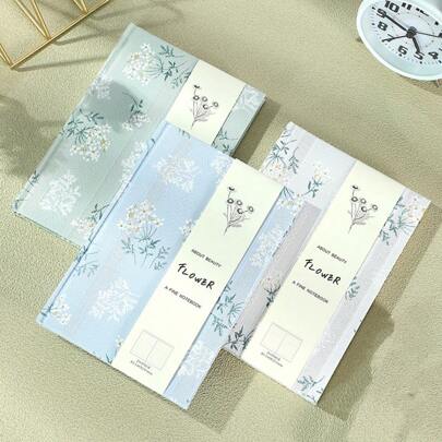 1pc A5 Hardcover Thick Notebook Chinese Style Press-Line Journal Back To School