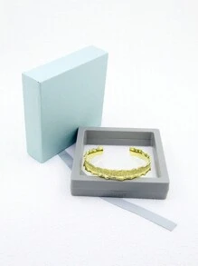 1 Pc Luxury Bangles 100% Real Solid 925 Sterling Silver Ladies Fashion Jewelry Asymmetric Cuff Bangle Sparking Sand Blasting Wide Bangle For Women - Irregular Wave Sparkling Sand Cuff Bracelet - View 5