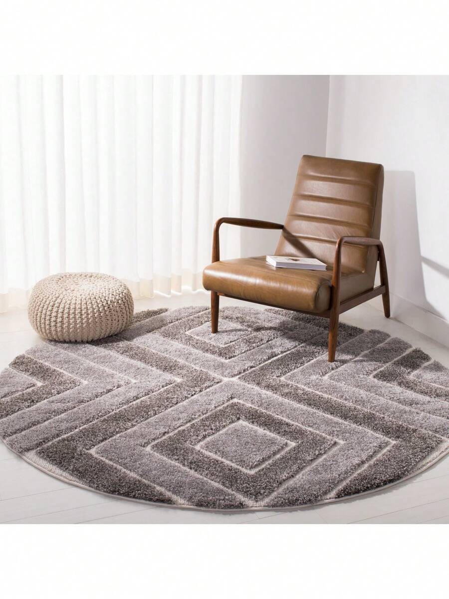 Safavieh Memphis Shag Indoor Power Loomed Easy Care Area Rug - Coffee Brown - View 1