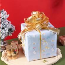 10 Pieces Pull Bow Gift Wrapping Pull Bow Ribbon, Pull Bows For Christmas Wedding Baskets Valentine's Day, Bows Multicolor Ribbon Bow For Gift Wrapping (Gold) - 10 - View 7