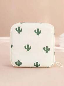 1pc Sanitary Pad Storage Bag, Portable Large Capacity, Minimalist Style, Waterproof, Used For Storing Sanitary Pads, Underwear Liners And Tampons, Valentine's Day Gift, Storage Bag, Cosmetics Bag, Coin Purse, Mini Bag Makeup Bag, Cosmetic Bag, Vacation Organizer, Large Capacity Makeup Organizer Makeup Case, For Lipstick, Brush, Skincare, Mobile Phone, Coin, Small Items, For Home, Gift, Vacation And Festival Halloween Christmas Multifunctional Use,Boho Vibes