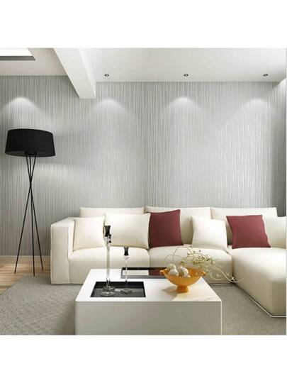 Roll Breathable Moderne Minimalist Thick Non Woven Wallpaper Stripe Pattern, Full Coverage Bedroom Living Room Home ation,Renovation Stickers Peel Wand Panels,Wall Paper, Wallpapers, ation Items Refresh Your Home,Rama view 5