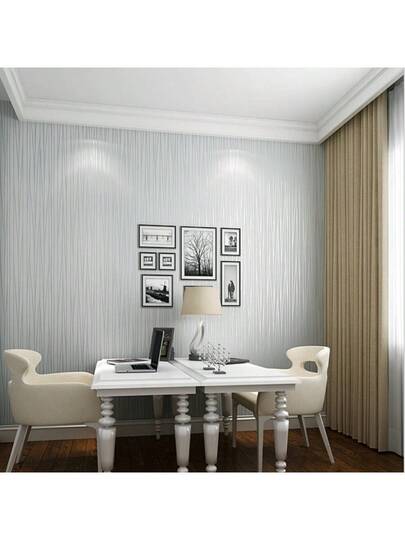 Roll Breathable Moderne Minimalist Thick Non Woven Wallpaper Stripe Pattern, Full Coverage Bedroom Living Room Home ation,Renovation Stickers Peel Wand Panels,Wall Paper, Wallpapers, ation Items Refresh Your Home,Rama view 4