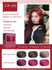Cayirom 未漂白染发蜡，快速吸收，有效遮盖白发，夏季畅销染发套装（含染发工具），有机中性植物萃取染发膏，适合所有发质，2024 天然植物基无刺激染发膏，适合居家染发和沙龙使用 - 彩色 - 查看 6