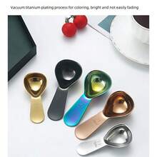 1pc Stainless Steel Coffee Spoon Measuring 15/30ml For Ground Coffee And Oatmeal School Supplies - Multicolor - View 7