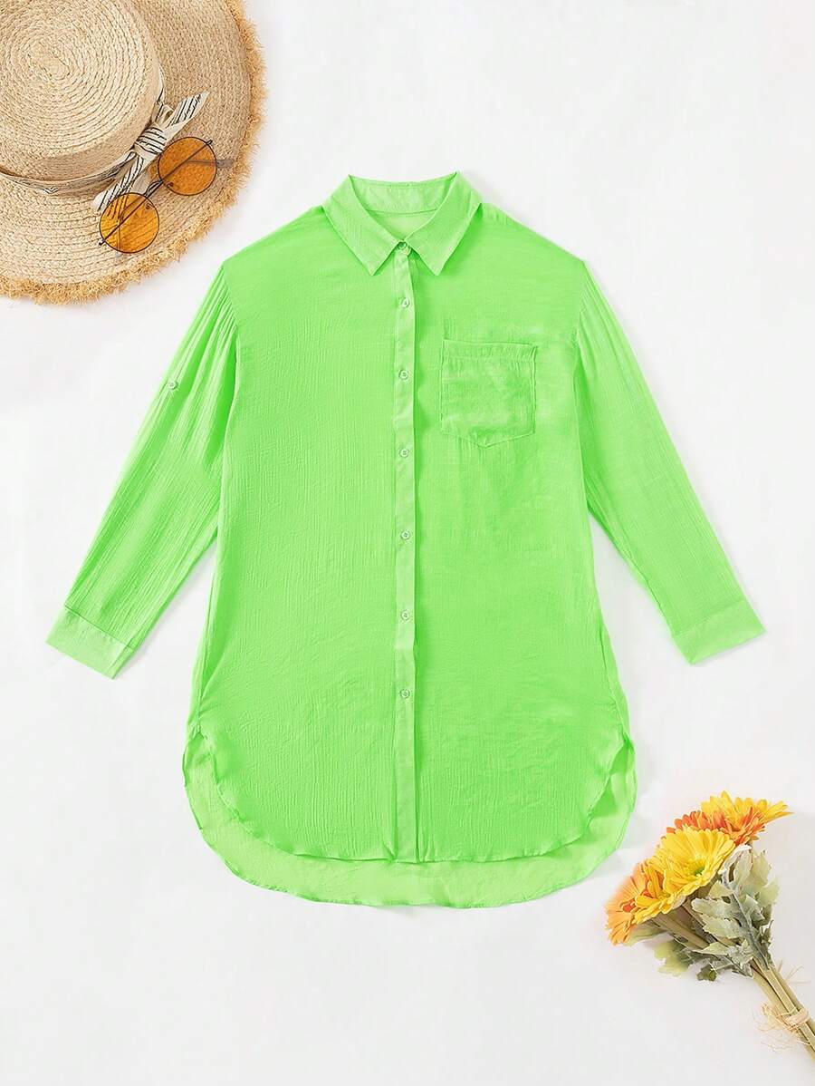 Women Cover Ups - 綠色 - 查看 1