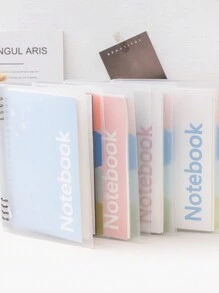 1pc Simple Replaceable Refill A5 Horizontal Lined Notebook For Students, Classroom Note-Taking, Suitable For School Stationery & Writing