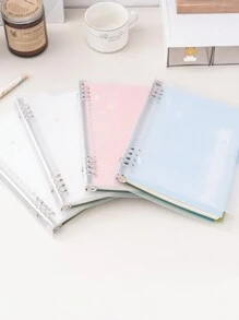 1pc Simple Replaceable Refill A5 Horizontal Lined Notebook For Students, Classroom Note-Taking, Suitable For School Stationery & Writing