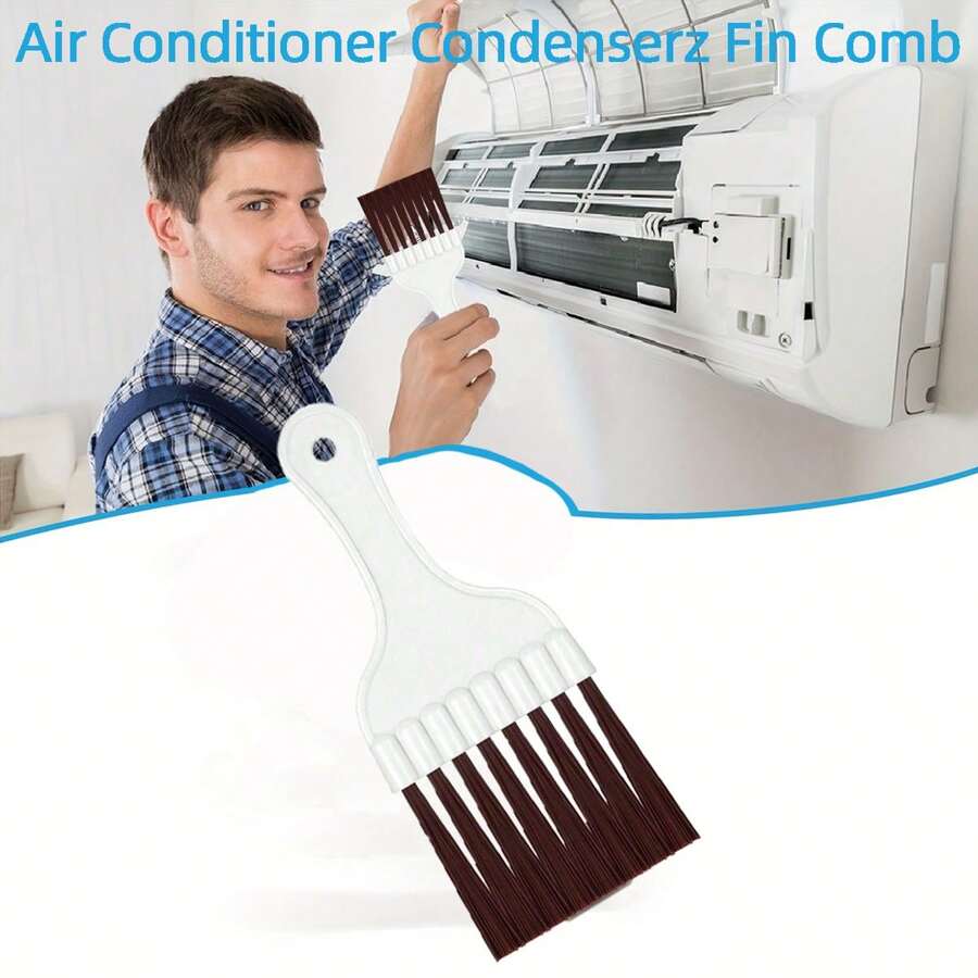 1pc Air Conditioner Condenser Cleaning Brush, Refrigerator Coil Brush