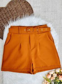 Women Shorts - 橘色 - 查看 1