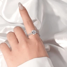 Moissanite Engagement Ring Custom Name Ring Wedding Band S925 Sterling Silver Promise Ring Eternity Ring Anniversary Ring Luxury Jewelry Gifts For Women Customized Gift