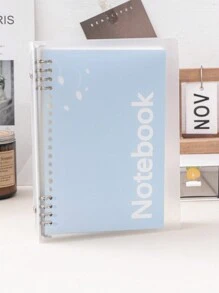 1pc Simple Replaceable Refill A5 Horizontal Lined Notebook For Students, Classroom Note-Taking, Suitable For School Stationery & Writing