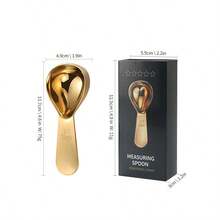 1pc Stainless Steel Coffee Spoon Measuring 15/30ml For Ground Coffee And Oatmeal School Supplies - Multicolor - View 8