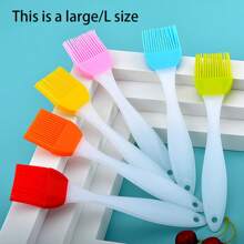 6入組 大/小尺寸彩色混合矽膠刷，適用於家庭廚房餐廳烹飪、烤肉、烘焙、戶外烤肉工具