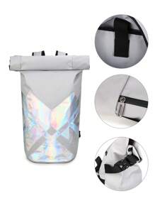 Genuine Leather Men Waist Fanny Pack Belt Bag Purse With Multi-Pocket Travel Hiking Retro Male Real Cowhide Cross Body Sling Chest Hip Bum Bags Sling Bag Fanny Pack Bum Bag Waist Bag Commute Halloween Christmas Winter Christmas Gifts Bag For Men Sling Bag For Men - Grey - View 8