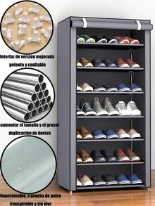 zapatero 7 niveles con funda de tela organizador de zapatos zapatero organizador de zapatos zapatero zapatero zapatero para armario armario zapatero para la entrada armario zapatero organizador de zapatos organizador zapatero estante para zapatos zapatero organizador para la entrada zapatero pequeño zapatero muebles para el dormitorio zapateras modernas zapateras organizador de zapatos zapatera para closet zapateras organizer organizador zapatero zapatero zapatero para espacios pequeños zapatero - Gris - Ver 7