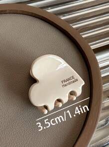 6 件/4 件/1 件亚克力发夹 2024 新款心形迷你爪夹，适用于刘海和侧发际线，多巴胺情人节发夹，发夹，发夹，发夹，学校用品，学院秋冬发饰，女士度假装扮