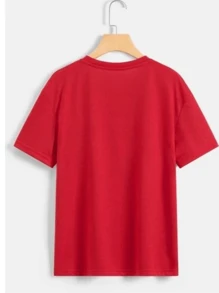 Men T-Shirts - 紅色 - 查看 2