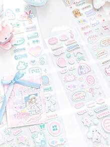 1 rolo de fita adesiva decorativa para scrapbooking com grafite fofo, série "Tenho algo para te contar", adequada para presentes, escritório, casa, marcação, etiquetagem, sala de aula, brinquedos de entretenimento, diários de estudantes, enfeites faça você mesmo, material escolar, volta às aulas