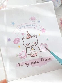 1 rolo de fita adesiva decorativa para scrapbooking com grafite fofo, série "Tenho algo para te contar", adequada para presentes, escritório, casa, marcação, etiquetagem, sala de aula, brinquedos de entretenimento, diários de estudantes, enfeites faça você mesmo, material escolar, volta às aulas