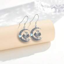 Adorables boucles d'oreilles vintage avec dragon et lune - bijoux polyvalents pour les occasions spéciales - idée de cadeau réconfortante pour les femmes, les mères, la famille et les amis - parfaits pour rehausser les tenues de Noël, Halloween, Nouvel An et la Saint-Valentin, mère, Fête des mères, cadeau