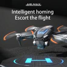 A16 MAX Aerial Drone, Obstacle Avoidance Quadcopter, RC Airplane Toys, 3 HD ESC Camera-360°Obstacle Avoidance-Optical Flow Positioning, Recreational Airplane For Beginners - 黑與白 - 查看 4