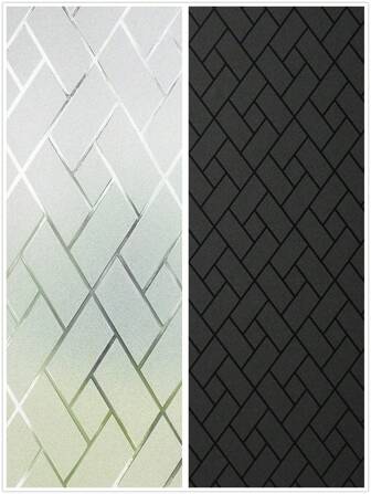 1卷窗户隐私膜、磨砂玻璃静电贴窗贴、家庭办公室浴室装饰乙烯基覆盖物、贴纸、墙贴花、家居装饰乙烯基贴花、春季装饰品让您的家焕然一新、拉玛装饰贴纸