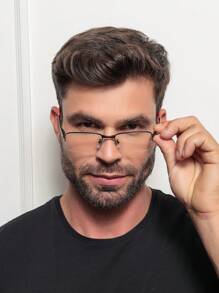 Men Eyeglasses - đen đỏ - Xem 2