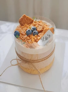 1 pièce Collier de gâteau en fibre de cellulose transparent, Enveloppe de gâteau à la mousse transparente, Pour la décoration de gâteaux à la mousse au chocolat, Plusieurs tailles disponibles