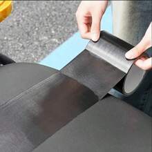 1 Roll Black Woven Fabric Adhesive Tape, High Sticky Leather Repair Patches, Waterproof And Scratch-Resistant, Suitable For Sofa, Furniture, Car Seats, Boat Seats, Chairs, Interior Decor, Etc. - Black - View 7