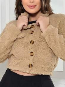 Women Coats - 米色 - 查看 2